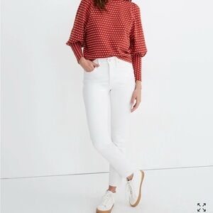 Chic White Ankle Jeans for Women